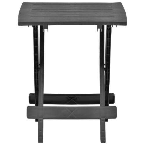 VidaXL vidaXL Gartentisch Klappbar Anthrazit 45x43x50 cm Kunststoff 1