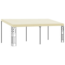 vidaXL Wand-Pavillon 6x3x2,5 m Cremeweiß