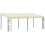 VidaXL vidaXL Wand-Pavillon 6x3x2,5 m Cremeweiß 1