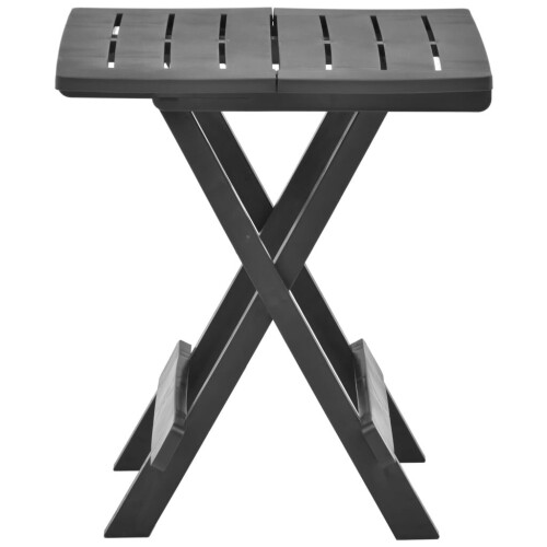 VidaXL vidaXL Gartentisch Klappbar Anthrazit 45x43x50 cm Kunststoff 2