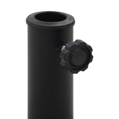 Parasol Base Half Round Polyresin 15 kg Black 2