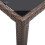 VidaXL vidaXL Gartentisch Braun 123x60x74 cm Poly Rattan 4