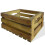 VidaXL vidaXL Solid Acacia Wood 2 Piece Apple Crate Set Fruit Garden Storage Box 2