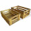 VidaXL vidaXL Solid Acacia Wood 2 Piece Apple Crate Set Fruit Garden Storage Box 1