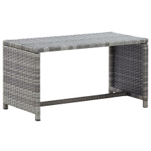 vidaXL sofabord, antracit, 70x40x38 cm, polyrattan