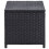 vidaXL sofabord, sort, 70x40x38 cm, polyrattan 2