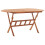 VidaXL vidaXL Solid Acacia Wood Folding Garden Table 135cm Dining Kitchen Yard Desk 1