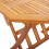 VidaXL vidaXL Solid Acacia Wood Folding Garden Table 135cm Dining Kitchen Yard Desk 7