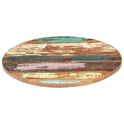 VidaXL vidaXL Round Table Top Coffee Table Top Dining Table Top Solid Reclaimed Wood 1