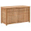 vidaXL Solid Walnut Wood Laundry Chest Indoor Natural Removable Storage Boxes 1