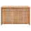 vidaXL Solid Walnut Wood Laundry Chest Indoor Natural Removable Storage Boxes 3
