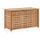 vidaXL Solid Walnut Wood Laundry Chest Indoor Natural Removable Storage Boxes 8