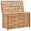 vidaXL Solid Walnut Wood Laundry Chest Indoor Natural Removable Storage Boxes 2