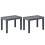 Garden Benches 2 pcs Anthracite Plastic 1
