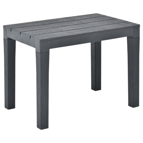 Garden Benches 2 pcs Anthracite Plastic 1