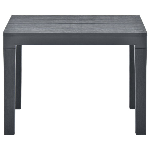 Garden Benches 2 pcs Anthracite Plastic 2