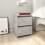 VidaXL vidaXL 2x Bedside Cabinets Engineered Wood Concrete Grey Nightstand End Table 1