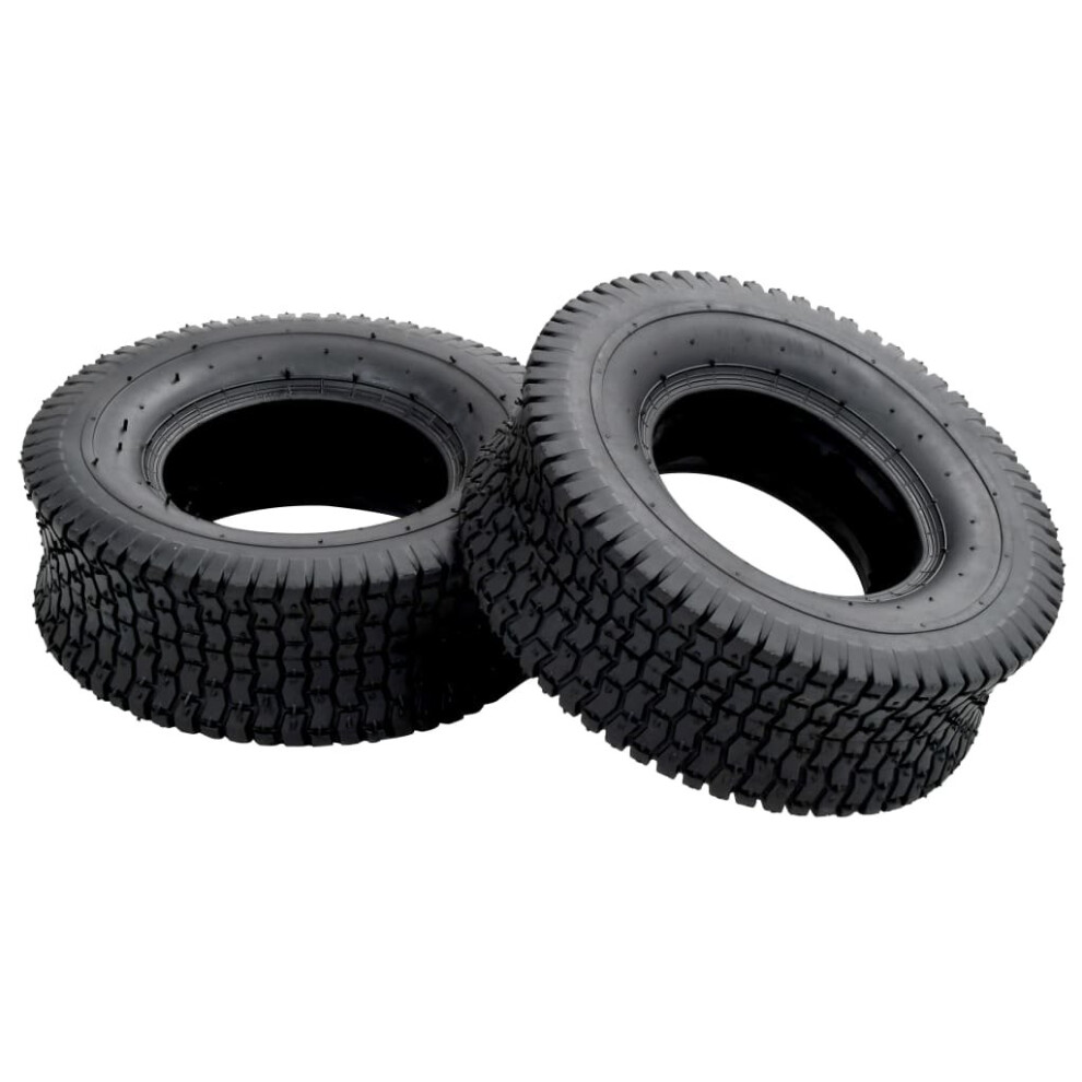 vidaXL 2x Wheelbarrow Tyre 13x5.00-6 4PR Rubber Spare Truck Trolley Wagon Tyre