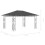 VidaXL vidaXL Pavillon mit Moskitonetz 4x3x2,73 m Anthrazit 180 g/m² 6