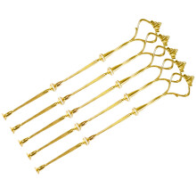 5 Sets x 3 Tier Cake Plate Stand Centre Gold Handle Fittings Wedding Party FI