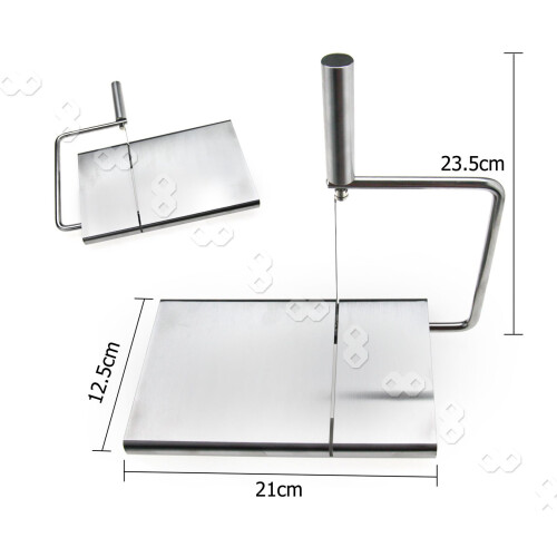 Practical Stainless Steel Wire Cutting Cheese Slicer Butter Board Kitchen 2