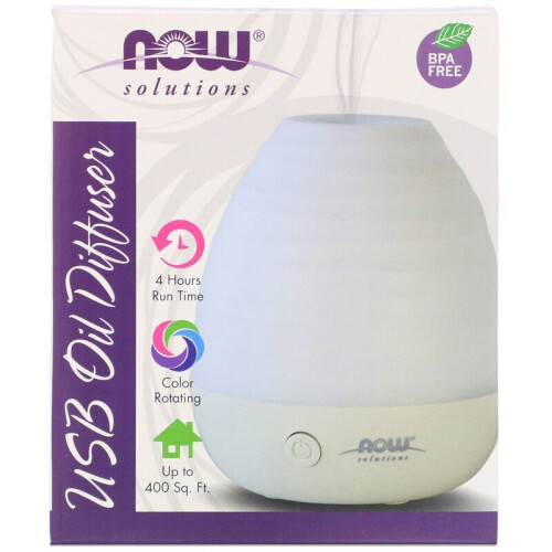 NOW Foods Diffusor de óleo USB da NOW Foods, Solutions, 1 Diffusor 1