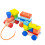 Wooden Train | Pull Along Toy with Colourful Stacking Blocks 4