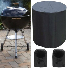 28" Waterproof BBQ Grill Round Table Cover Gas Fire Pit Barbecue Protect Outdoor