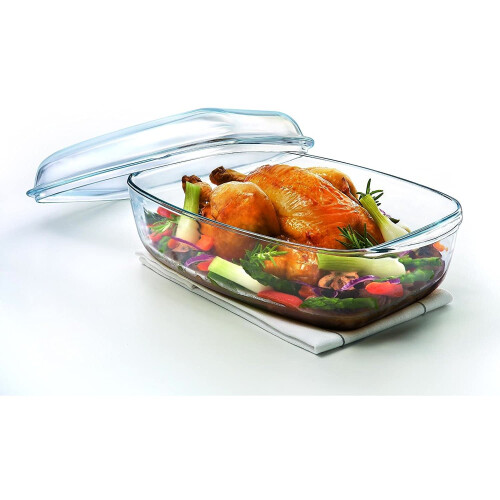 Pyrex Pyrex 4937387 Essentials Glass rectangular Casserole high resistance 4,3L 2