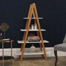 Charles Jacobs A-Frame Ladder Pyramid Bookcase Bookshelf Unit - Marble