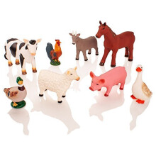 Learning Minds Set of 8 Jumbo Farm Animals