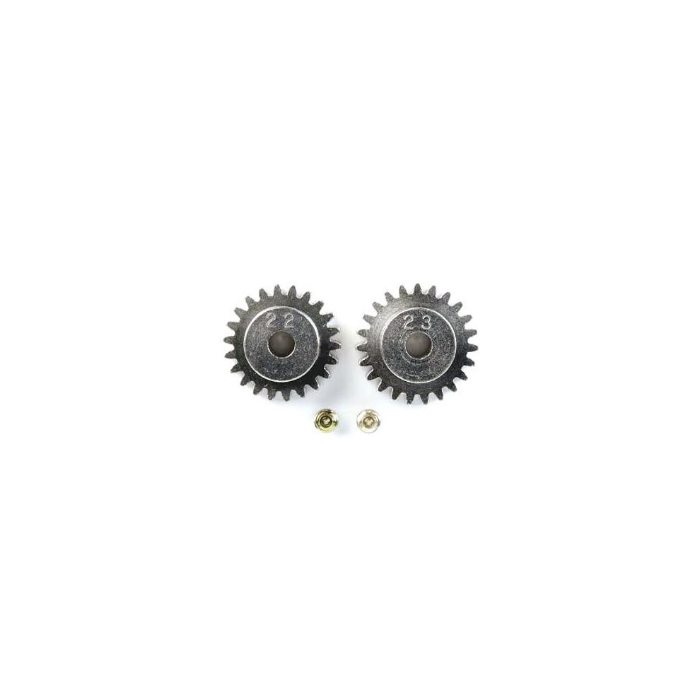 Tamiya 50357 22T, 23T AV Pinion Gear Set (TA03/F103/TA05/TT02/XV-01/TT01/TT02B)