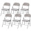 Charles Jacobs (6) Charles Jacobs Folding Chair Cushioned Fabric Office Reception Padded Grey Frame 1