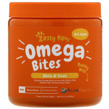 Zesty Paws, Bucățele de Piele & Coadă, Pentru Câini, Toate Vârstele, Bacon, 90 Bucățele Moale, 11,1 oz (315 g)