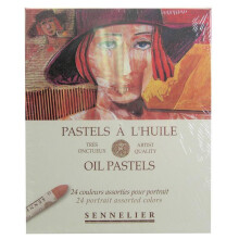 Sennelier Oil Pastels - 24 Portrait Assorted Colours