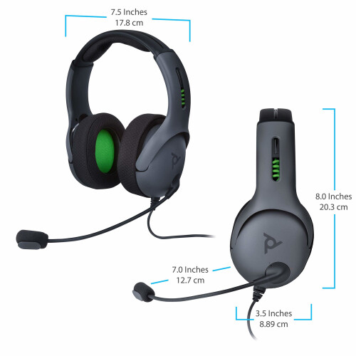 Auriculares - PDP - Nivel 50 - Gris - Micrófono flexible - Con cable 1