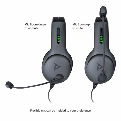 Auriculares - PDP - Nivel 50 - Gris - Micrófono flexible - Con cable 2