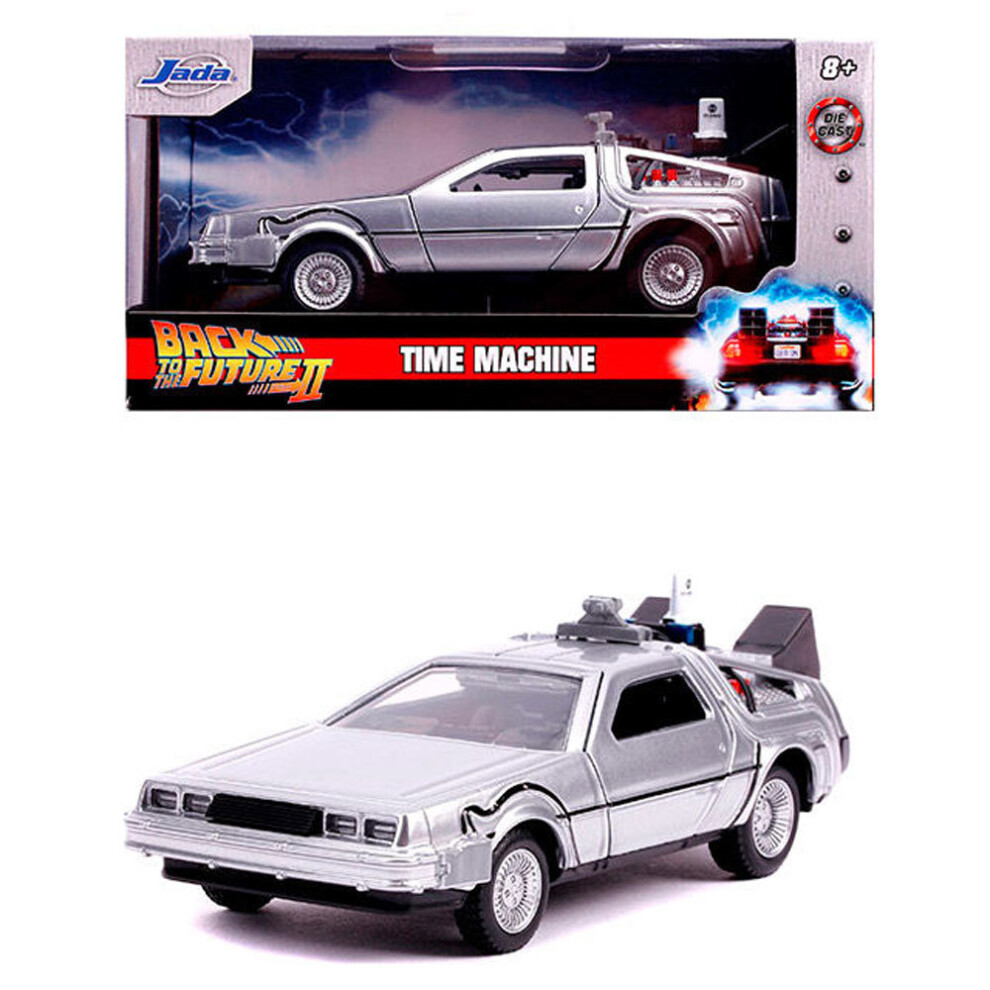 Jada Hollywood Rides Back To The Future DeLorean 1:32 Diecast Model Car