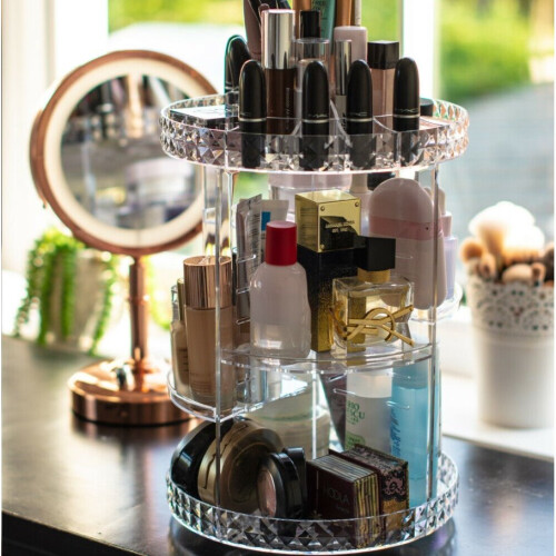 Rotating Makeup Organizer Storage 360 Degree Acrylic, Cosmetics Tidy 1
