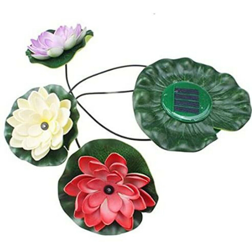 Floating Lotus Pad Solar Pond Lights Outdoor Garden Decoration Light