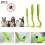 (GREEN) 3PCS Pet Flea Remover Tool Pet Comb 1