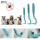 (BLUE) 3PCS Pet Flea Remover Tool Pet Comb 1