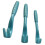 (BLUE) 3PCS Pet Flea Remover Tool Pet Comb 3