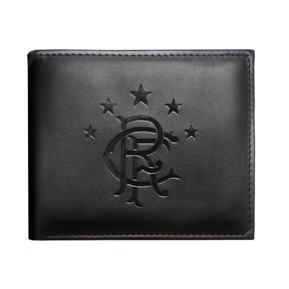 (Black Money Wallet) Rangers FC Official Football Gift Faux Leather Money Wallet