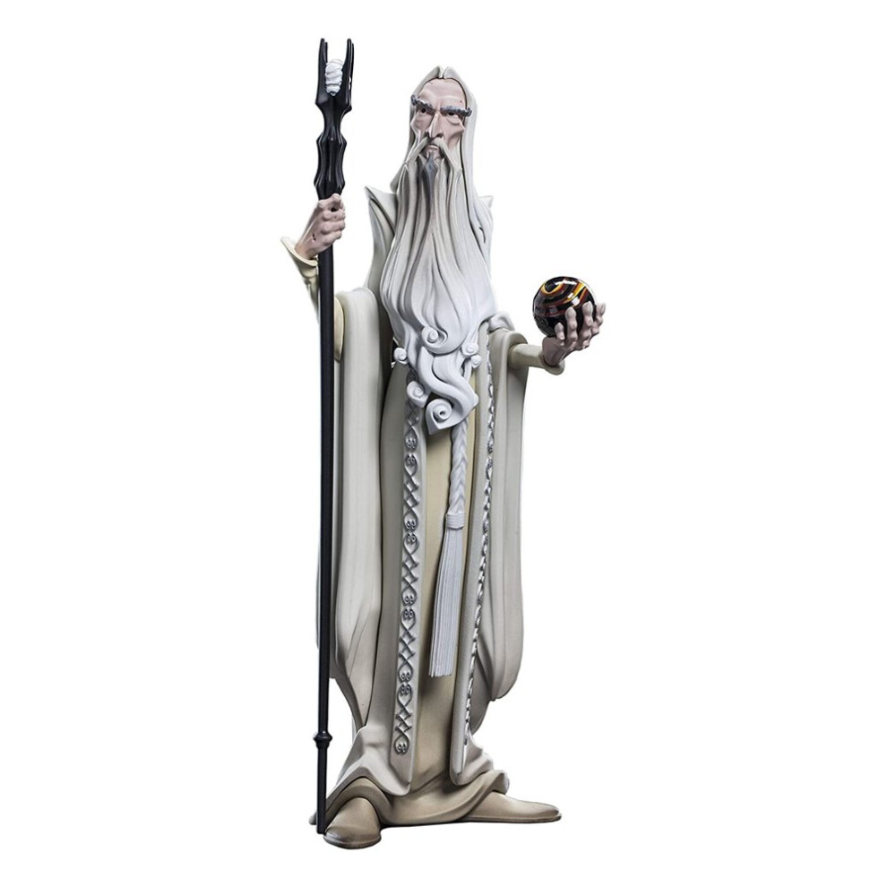 Official Lord of the Rings Mini Epics Saruman Vinyl Figure / Figurine - 17 cm