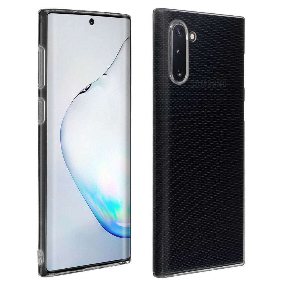 Back Case + Screen Protector Tempered Glass Clear Samsung Galaxy Note 10 Black 3662427374149
