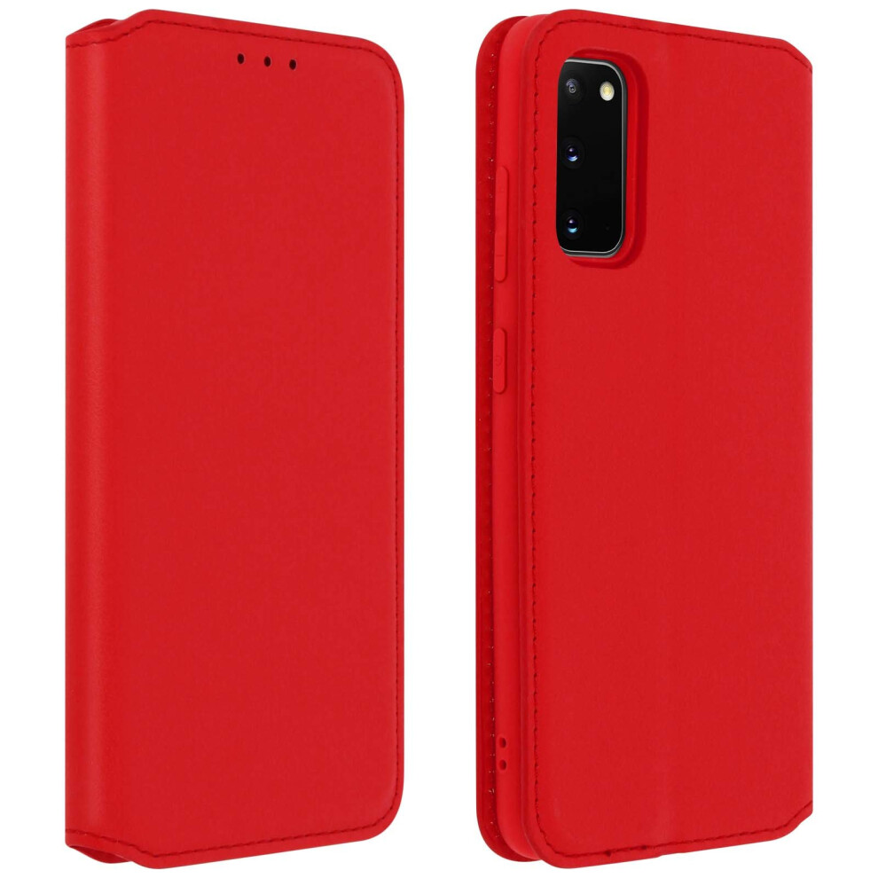 Samsung Galaxy S20 Case Cover Folio Wallet Function Support Red 3662427429351