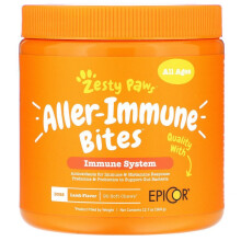 Zesty Paws, Bucățele Aller-Immune pentru Câini, Toate Vârstele, Miel, 90 Bucățele Moale, 11.1 oz (315 g)