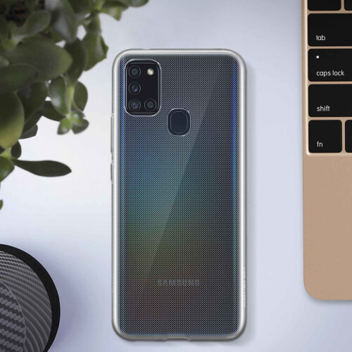 Samsung Galaxy A21s Flexible Silicone Case Resistant Ultra-thin clear 2