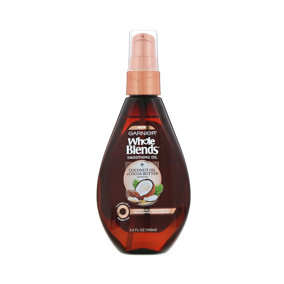 Garnier, Whole Blends, Coconut Oil & Cocoa Butter Smoothing Oil, 100ml